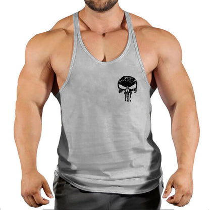 Fitness vest men's loose sleeveless T-shirt sports clothes camisole sports training top - GabyFit Goods