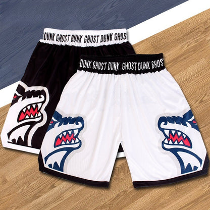 Printed shorts for sports running and fitness training