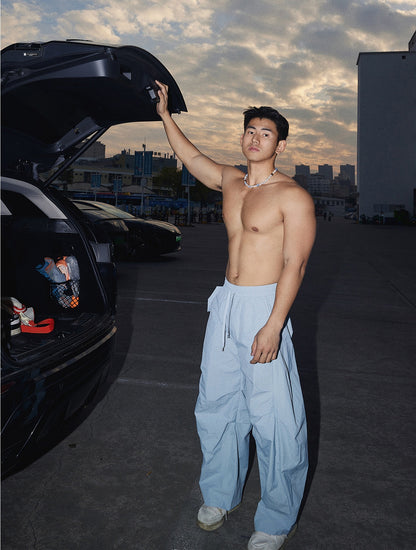 Bent Knife Parachute Pants Loose Street Dance Jazz Dance Sports Casual Pants