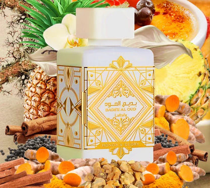 Badee Al Oud Honor and Glory Arabian Perfume Unisex 100ml 100% Original Lattafa Eau - GabyFit Goods