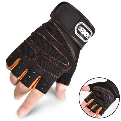 Weight-Lifting Half-Finger Gloves Men's Sports Fitness Equipment Outdoor Cycling Gloves