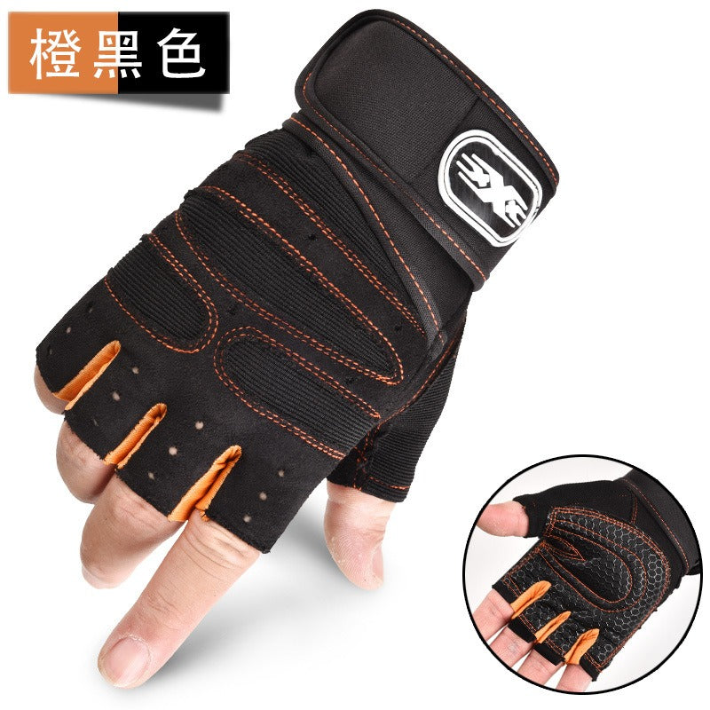 Weight-Lifting Half-Finger Gloves Men's Sports Fitness Equipment Outdoor Cycling Gloves
