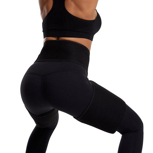 3 in 1 Low waist hip sweatband One-piece corset leggings Lift Hip Tummy Belt Moulding Bodybuilding Siamesed Low Waist Hip Band