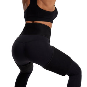 3 in 1 Low waist hip sweatband One-piece corset leggings Lift Hip Tummy Belt Moulding Bodybuilding Siamesed Low Waist Hip Band