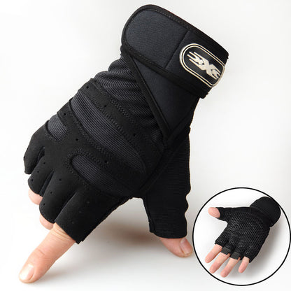 Weight-Lifting Half-Finger Gloves Men's Sports Fitness Equipment Outdoor Cycling Gloves