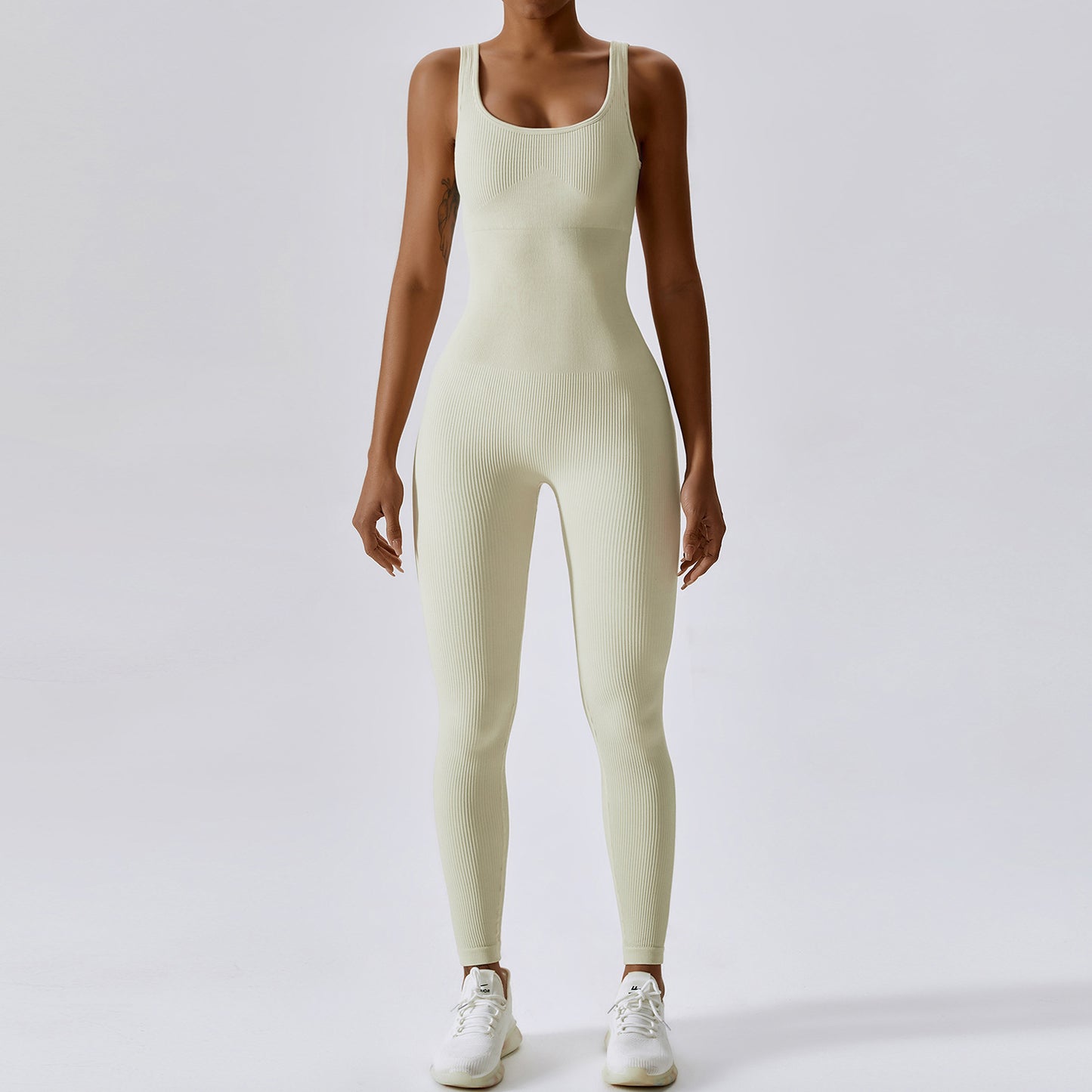 Spring seamless one-piece yoga suit for Europe and America, dance, abdominal tightening, slimming, sports, elastic and tight fitting jumpsuit