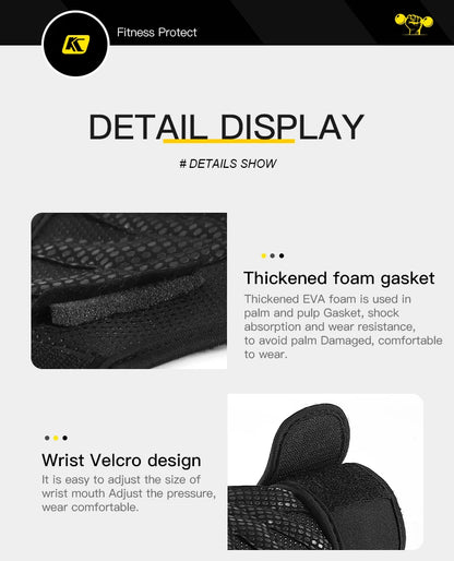 1Pair Hand Grips Gymnastics Gloves Grips Silicone Anti-Skid Gym Fitness Gloves Weight Lifting Grip Gym Crossfit Trainining - GabyFit Goods