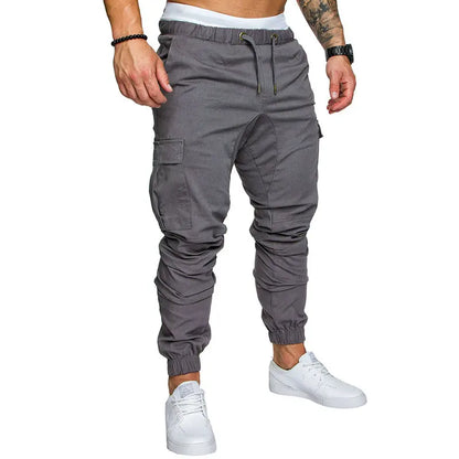 Autumn Men Pants Hip Hop Harem Joggers Pants 2025 New Male Trousers Mens Joggers Solid Multi-pocket Pants Sweatpants M-5XL
