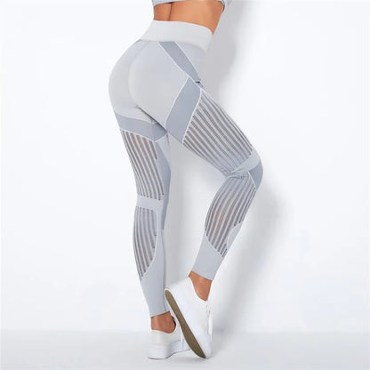 Seamless Leggings High Waist Winter Clothes Women Pants Women Yoga Gym Leggings Women Sport Leggings Workout Leggings With Mesh