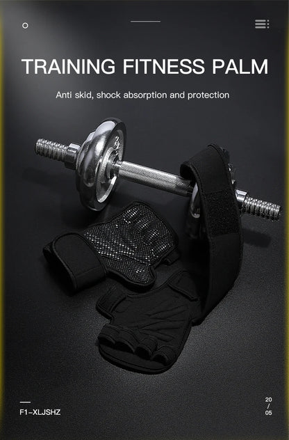 1Pair Hand Grips Gymnastics Gloves Grips Silicone Anti-Skid Gym Fitness Gloves Weight Lifting Grip Gym Crossfit Trainining - GabyFit Goods