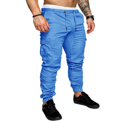 Autumn Men Pants Hip Hop Harem Joggers Pants 2025 New Male Trousers Mens Joggers Solid Multi-pocket Pants Sweatpants M-5XL