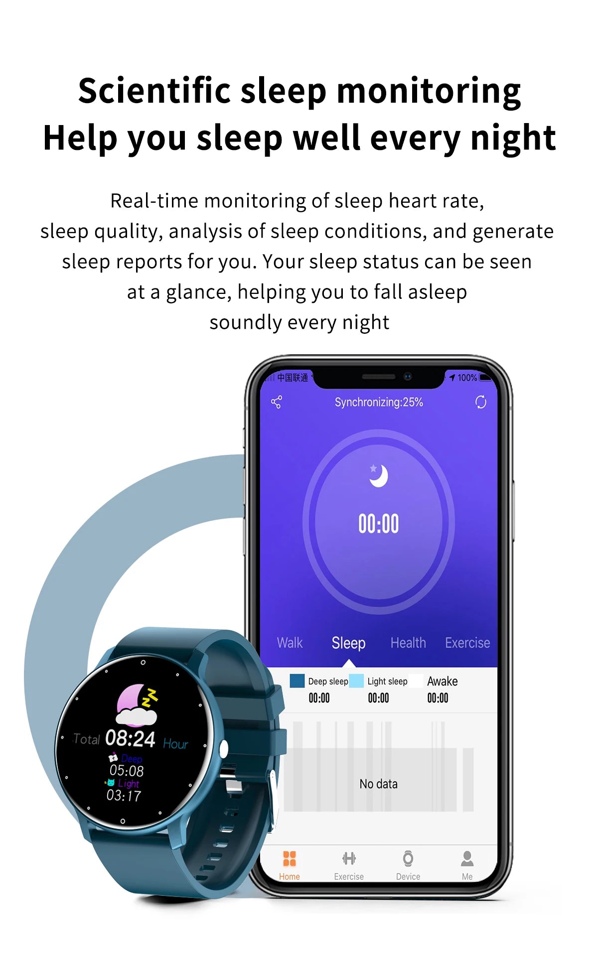 LIGE Smart band Watch Men Real-time Weather Forecast Activity Tracker Watches Sports Ladies Smart Watch Women For Xiaomi Watch - GabyFit Goods
