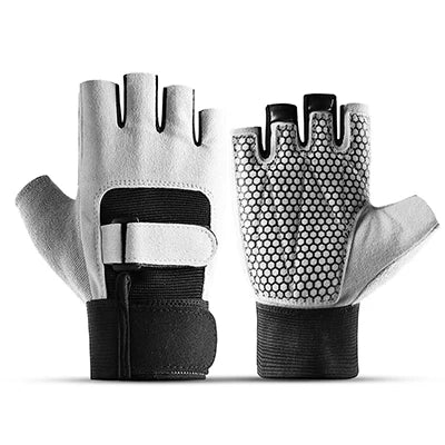 Gym Gloves Fingerless Breathable Weightlifting Fitness Gloves Dumbbell Men Women Weight lifting Gym Gloves Black - GabyFit Goods