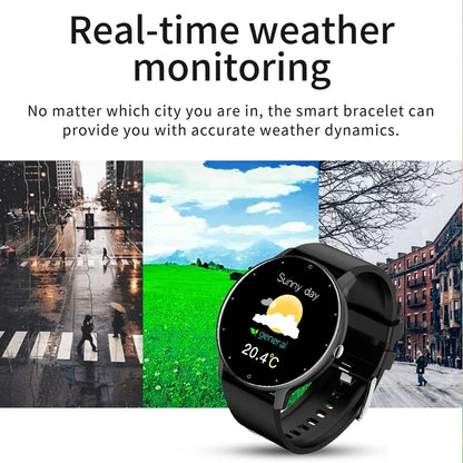 LIGE Smart band Watch Men Real-time Weather Forecast Activity Tracker Watches Sports Ladies Smart Watch Women For Xiaomi Watch - GabyFit Goods