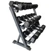 Gym Fitness Sets Free Weight Hex Dumbbell Set with Rack for Sale