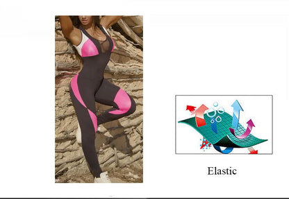 Women Sportswear Suit ,Breathable Quick Dry , Fitness Yoga Set, Gym Sports, Running Jumpsuits, Jogging Dance Tracksuit