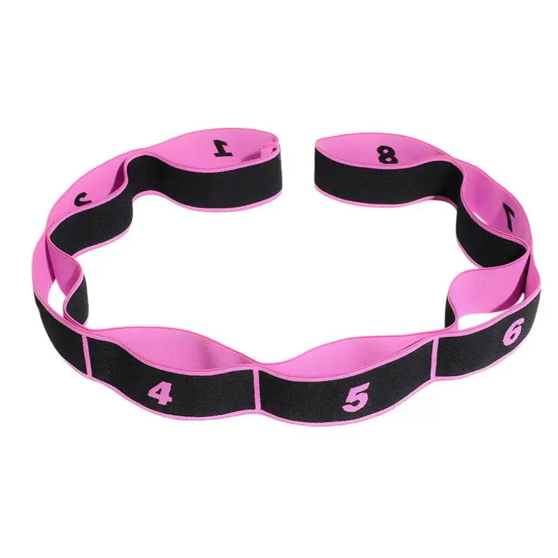 Yoga Pull Strap Belt Polyester Latex Elastic Latin Dance Stretching Band Loop Yoga Pilates GYM Fitness Exercise Resistance Bands - GabyFit Goods