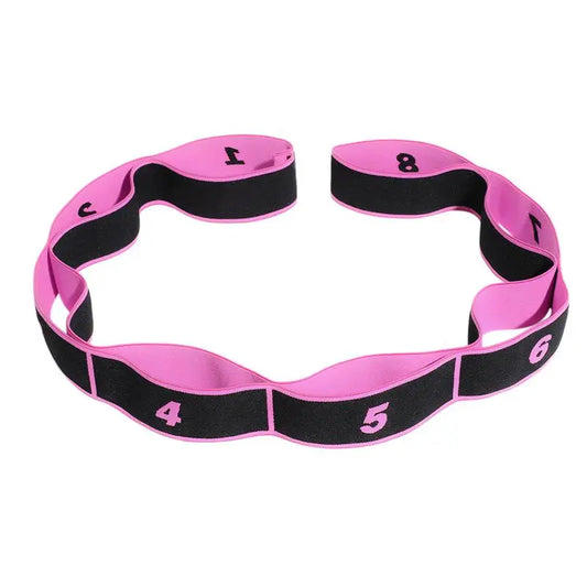 Yoga Pull Strap Belt Polyester Latex Elastic Latin Dance Stretching Band Loop Yoga Pilates GYM Fitness Exercise Resistance Bands - GabyFit Goods