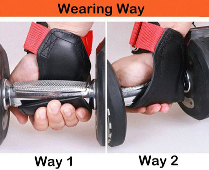 Cowhide Weight Lifting Sports Gloves Wrap Dumbbell Barbell Fitness Gym Gloves Musculation Wrist Strap Powerlifting Gym Equipment - GabyFit Goods