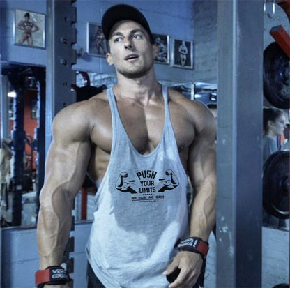 Muscleguys Brand Gym Clothing Bodybuilding Tank Top Men Fitness Stringer Singlets Man Cotton Sleeveless shirt Workout Undershirt