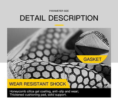 Gym Gloves Fingerless Breathable Weightlifting Fitness Gloves Dumbbell Men Women Weight lifting Gym Gloves Black - GabyFit Goods