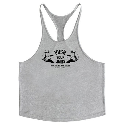 Muscleguys Brand Gym Clothing Bodybuilding Tank Top Men Fitness Stringer Singlets Man Cotton Sleeveless shirt Workout Undershirt
