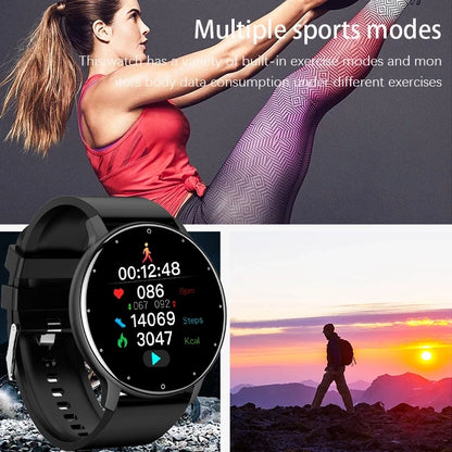 LIGE Smart band Watch Men Real-time Weather Forecast Activity Tracker Watches Sports Ladies Smart Watch Women For Xiaomi Watch - GabyFit Goods