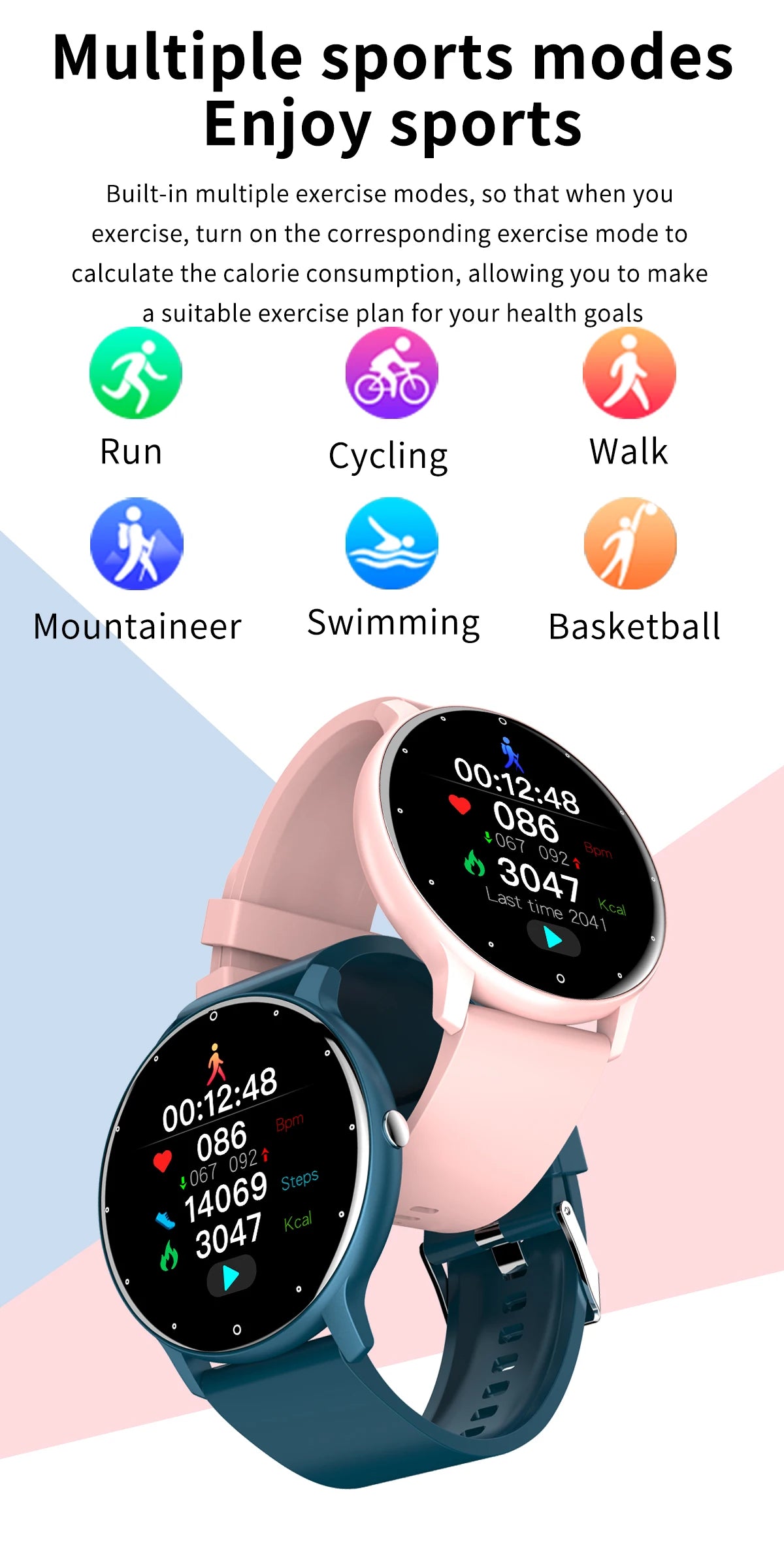 LIGE Smart band Watch Men Real-time Weather Forecast Activity Tracker Watches Sports Ladies Smart Watch Women For Xiaomi Watch - GabyFit Goods