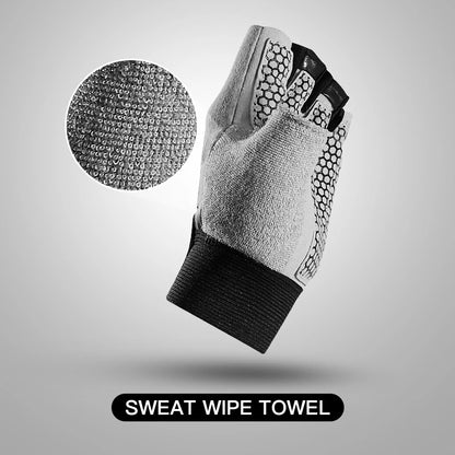 Gym Gloves Fingerless Breathable Weightlifting Fitness Gloves Dumbbell Men Women Weight lifting Gym Gloves Black - GabyFit Goods