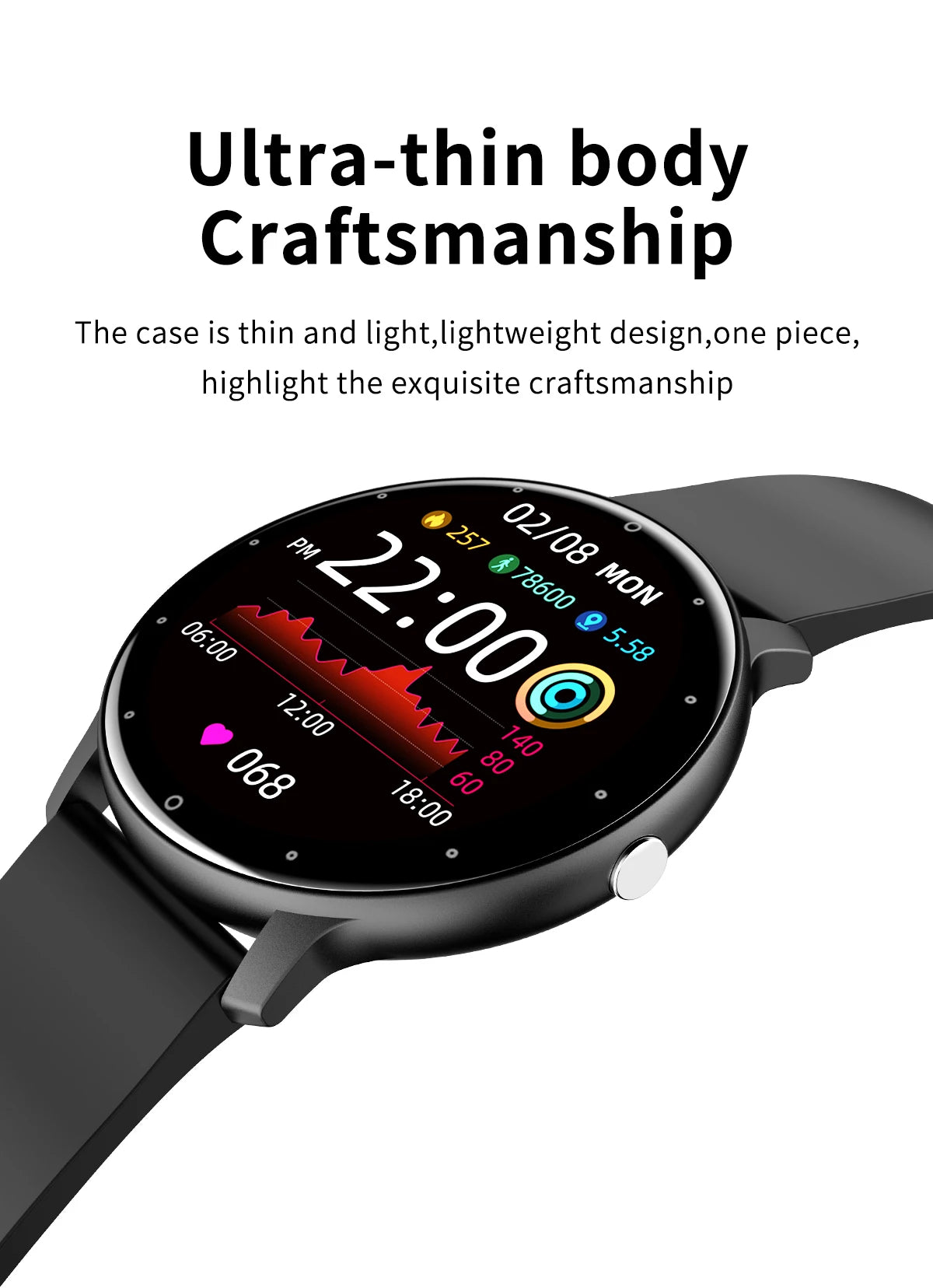 LIGE Smart band Watch Men Real-time Weather Forecast Activity Tracker Watches Sports Ladies Smart Watch Women For Xiaomi Watch - GabyFit Goods