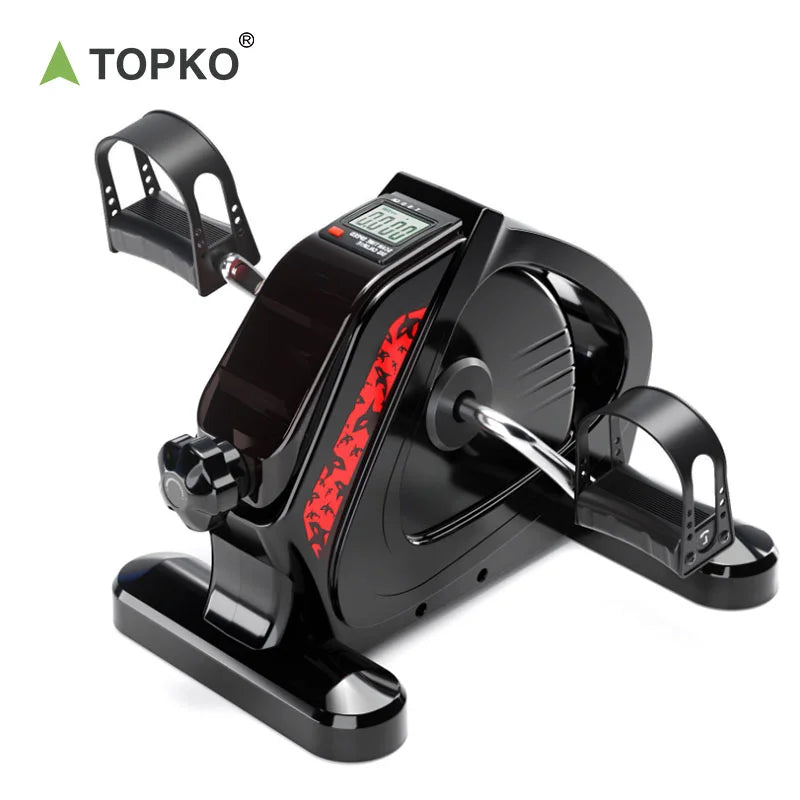 TOPKO US Warehouse Portable Under-Desk Elderly Fitness Exercise Bike Home Silent Exercise Mini Stepper