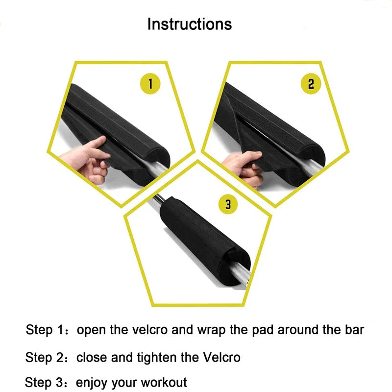 Fitness Barbell Pad Squat Weight Lifting Foam Neck Shoulder Protector Gym Pull Up Gripper   Equipment Hip Thrust Pads for Gym - GabyFit Goods