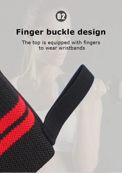 1pc Gym Wrist Wraps/Lifting Wrist Straps Heavy Duty Gym Straps With Thumb Loops Wrist Wraps for Working Out Protection Unisex - GabyFit Goods