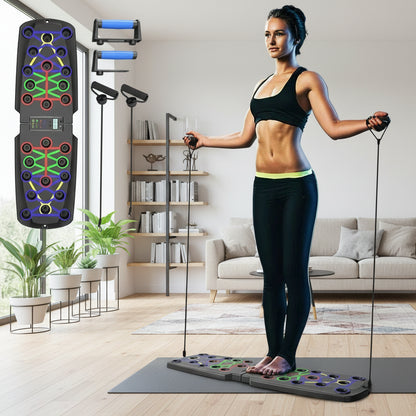 Foldable Push Up Board Chest Abs Core Training Equipment Portable Home Gym Fitness