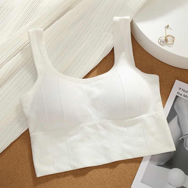 Breathable Sports Bra Anti-Sweat Fitness Top Women Seamless Yoga Bra Shockproof Crop Top Push Up Sport Bra Gym Workout Top - GabyFit Goods
