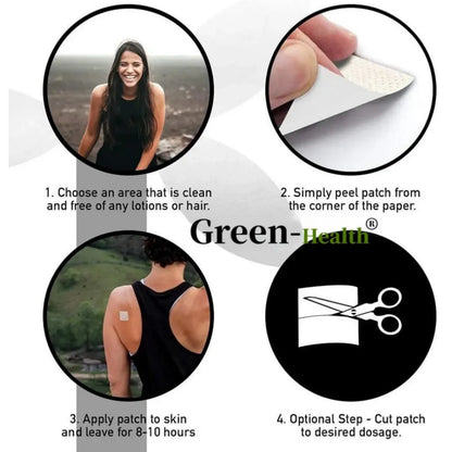 Performance Formula Nitric Oxide Booster Transdermal Patches - 30 Patches for Enhanced Stamina & Endurance One Month Supply