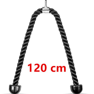 Triceps Rope Pull Down Cable Rope Tricep Cord Workout Exercise Back Fitness Strength Bodybuilding Training Gym Equipment Unisex