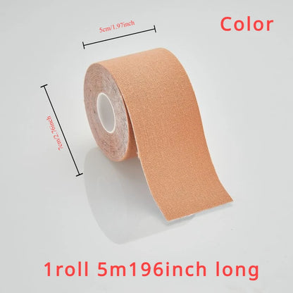 Sports Tape Muscle Patch Width 5cm1.97inch Length 5m196inch Lift Chest Tape Anti Sagging Knee Elbow Stretch Fitness Brace - GabyFit Goods