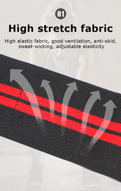 1pc Gym Wrist Wraps/Lifting Wrist Straps Heavy Duty Gym Straps With Thumb Loops Wrist Wraps for Working Out Protection Unisex - GabyFit Goods