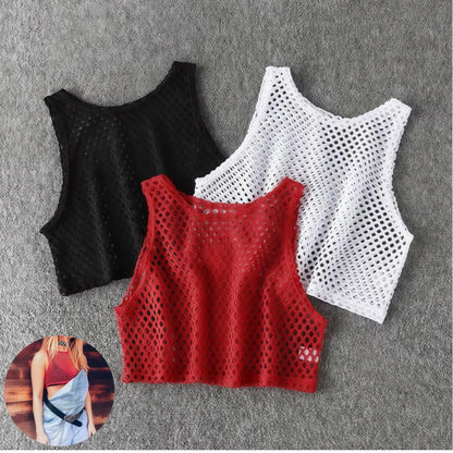 Sexy Fitness Gym Yoga Top T Shirt Women Sleeveless Workout Shirts Vest Quick Dry Loose Sport Tank Tops Running Training Jogging