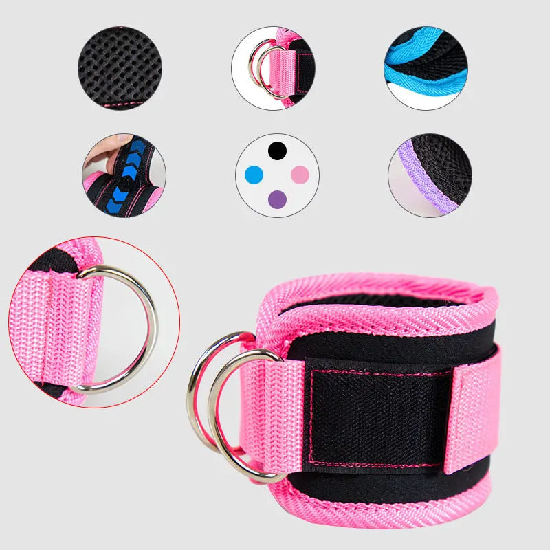 1 Pcs Ankle Strap for Cable Machines Padded Gym Cuff for Ankle Protector Gym Sports Training Equipment Fitness Supplies