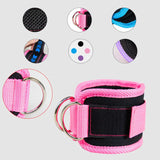 1 Pcs Ankle Strap for Cable Machines Padded Gym Cuff for Ankle Protector Gym Sports Training Equipment Fitness Supplies