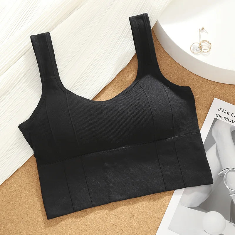 Breathable Sports Bra Anti-Sweat Fitness Top Women Seamless Yoga Bra Shockproof Crop Top Push Up Sport Bra Gym Workout Top - GabyFit Goods
