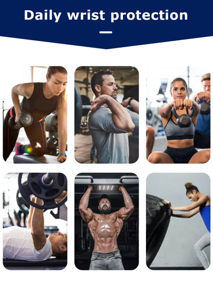 1pc Gym Wrist Wraps/Lifting Wrist Straps Heavy Duty Gym Straps With Thumb Loops Wrist Wraps for Working Out Protection Unisex - GabyFit Goods