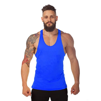 Gym Clothing Bodybuilding Stringer Hoodie Tank Top Muscle Shirt Fitness Men hooded undershirt Cotton workout Sleeveless shirt