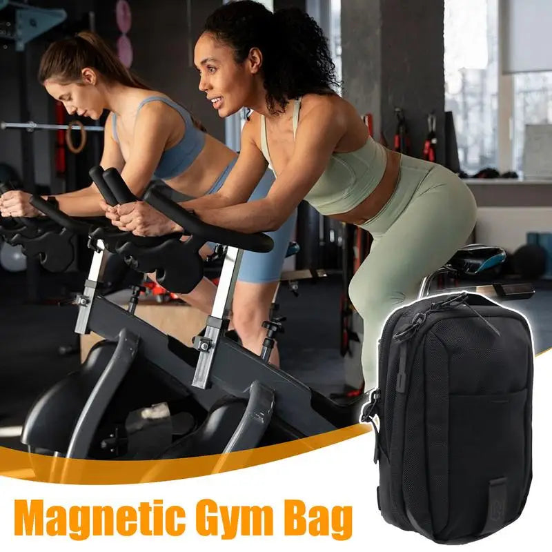 Magnetic GYM Phone Sling Bag for Men Women GYM Floor Organizer Sport Chest Crossbody Handle Pouch for Cards, Wallet, and Keys - GabyFit Goods