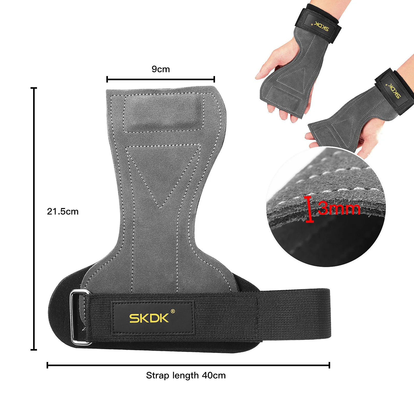 Cowhide Gym Gloves Grips Anti-Skid Leather Gymnastics Guard Palm Protectors Pull Up Horizontal Bar Weight Lifting Guantes Gym - GabyFit Goods