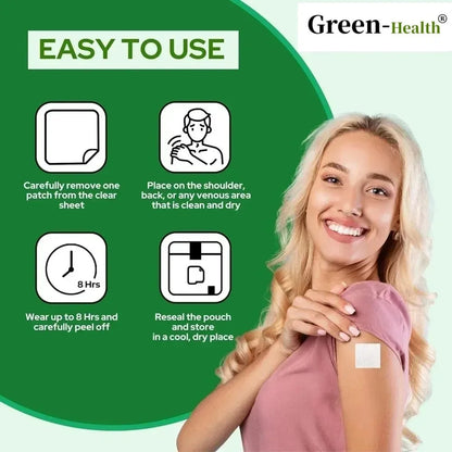 Performance Formula Nitric Oxide Booster Transdermal Patches - 30 Patches for Enhanced Stamina & Endurance One Month Supply