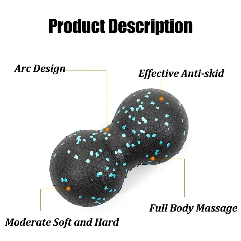 EPP 8cm Peanut Balls Body Massage Fascia Ball High Density Muscle Relaxation Lacrosse Fitness Yoga Myofascia Ball Relieve Pain - GabyFit Goods