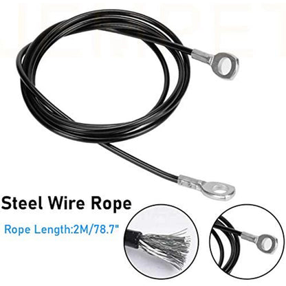 Fitness High-StrengthPulley  Cable - Durable Steel Wire for Home Gym Equipment - Perfect Replacement for Powerhouse Gym